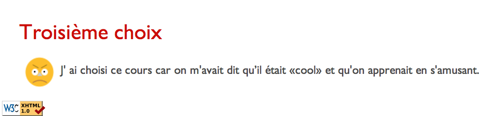 3e choix